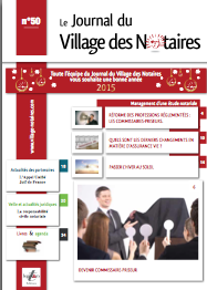 Parution du Journal du Village des notaires n°50.